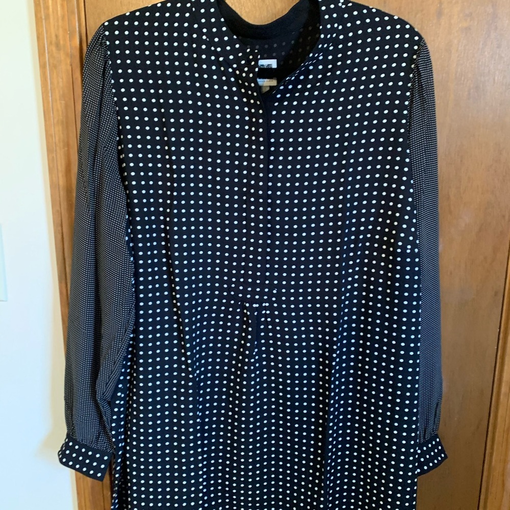 Polka Dot blouse Anne Klein